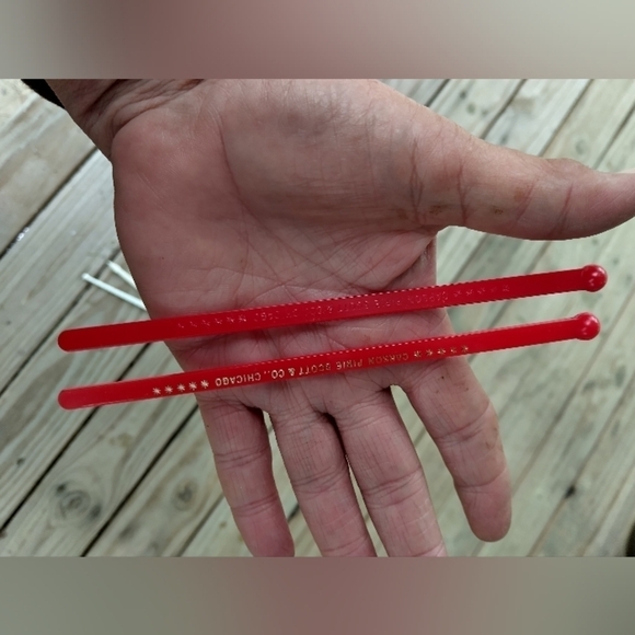 Lot of 5 Vintage Restaurant Drink Stirrers Sizzle Sticks Barware Bar MCM - Picture 5 of 5